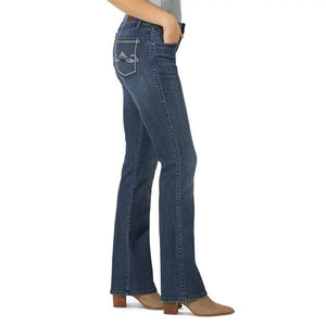 WRANGLER JEANS Jeans Wrangler Women's Aura Mid Rise Straight Leg Bootcut Jeans 10WUT74HN