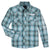 WRANGLER JEANS Kids - Skirt Wrangler Boy's Logo Blue Plaid Snap Long Sleeve Shirt 112330338