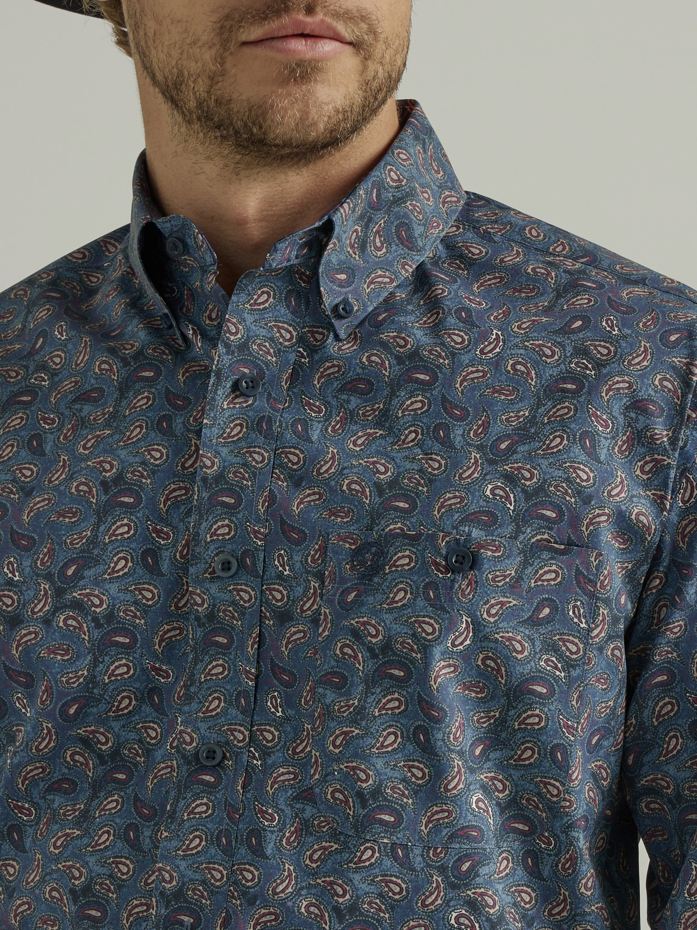 WRANGLER JEANS Mens - Shirt - Woven - Long Sleeve - Button 112331808