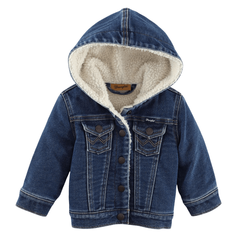 WRANGLER JEANS Outerwear Wrangler Little Girls Long Sleeve Denim Button Down Jacket 112335833