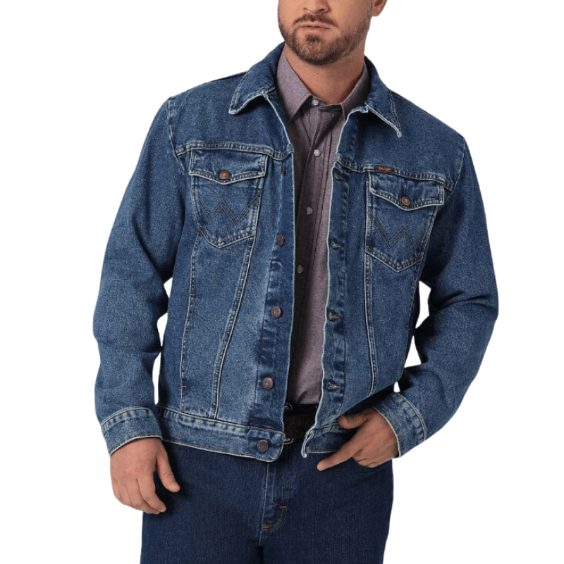 WRANGLER JEANS Outerwear Wrangler Men's Cowboy Cut Unlined Stonewashed Denim Jacket 112335728