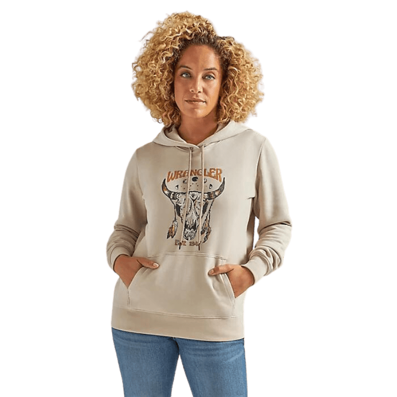 WRANGLER JEANS Outerwear Wrangler Women's Boho Steer Head Sandy Hoodie 112339539