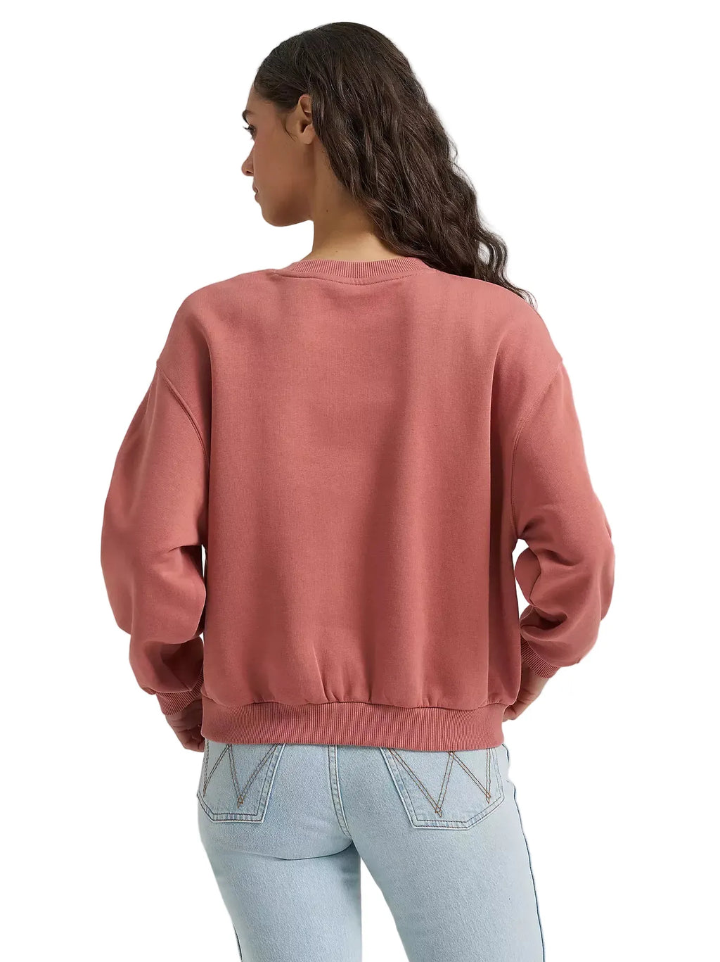 WRANGLER JEANS Outerwear Wrangler Women's Withered Rose Logo Canyon Crew Pullover Sweatshirt 112380254