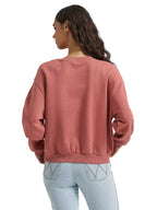 WRANGLER JEANS Outerwear Wrangler Women's Withered Rose Logo Canyon Crew Pullover Sweatshirt 112380254