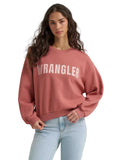 WRANGLER JEANS Outerwear Wrangler Women's Withered Rose Logo Canyon Crew Pullover Sweatshirt 112380254