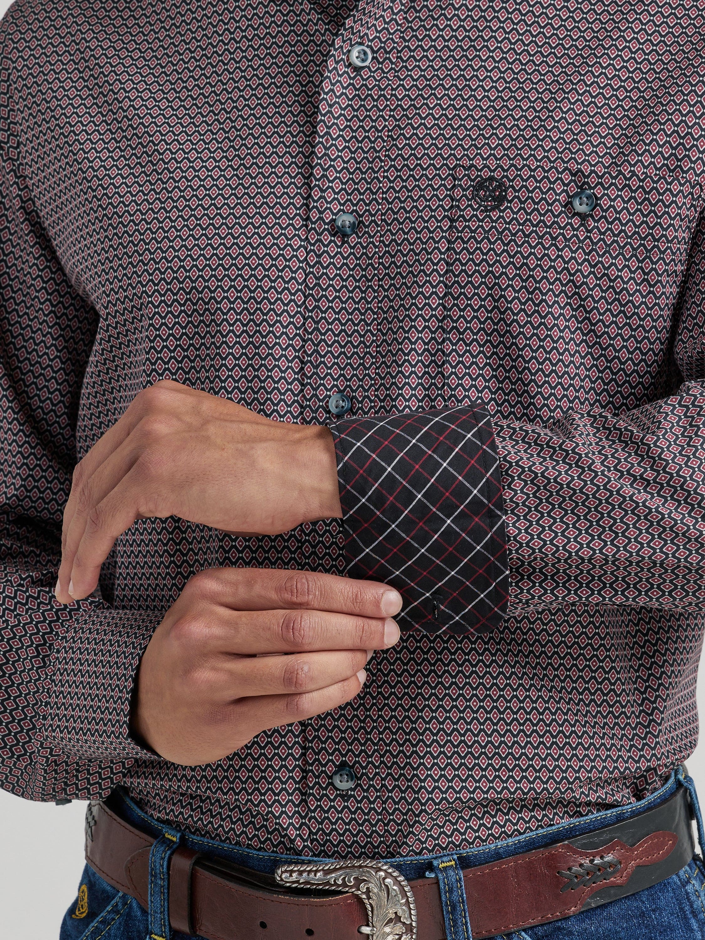 WRANGLER JEANS Mens - Shirt - Woven - Long Sleeve - Button 112338091