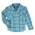 WRANGLER JEANS Shirts Wrangler Infant Turquoise Plaid Long Sleeve Western Snap Shirt 112329212