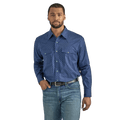 WRANGLER JEANS Shirts Wrangler Men's 20X Competition Advanced Comfort Blue Long Sleeve Western Snap Shirt 112338021