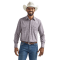WRANGLER JEANS Shirts Wrangler Men's 20X Competition Advanced Comfort Dark Pink Long Sleeve Western Snap Plaid Shirt 112324836