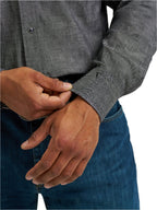 WRANGLER JEANS Shirts Wrangler Men's Black Cody Johnson Two Pocket Pearl Snap Western Shirt 112368068