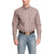 WRANGLER JEANS Shirts Wrangler Men's Brown Geo Print Classic Fit Long Sleeve Button Down Western Shirt 112327769