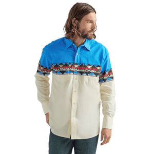 WRANGLER JEANS Shirts Wrangler Men's Checotah Multi Long Sleeve Western Snap Shirt 112324788
