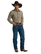 WRANGLER JEANS Shirts Wrangler Men's Cody Johnson Olive Two Pocket Western Shirt 112368069