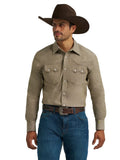 WRANGLER JEANS Shirts Wrangler Men's Cody Johnson Olive Two Pocket Western Shirt 112368069