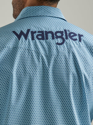 WRANGLER JEANS Shirts Wrangler Men's Dusty Aqua Classic Fit Long Sleeve Western Snap Shirt 112327778