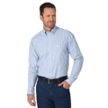 WRANGLER JEANS Shirts Wrangler Men's George Strait Blue Striped Button-Down Long Sleeve Western Shirt 112314980