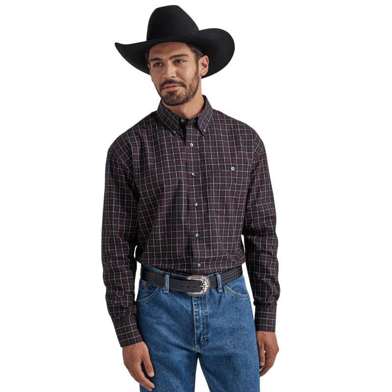 WRANGLER JEANS Shirts Wrangler Men's George Strait Long Sleeve Button Down Shirt 112338093