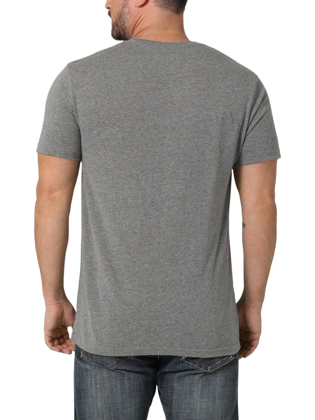 WRANGLER JEANS Shirts Wrangler Men's Graphite Heather Mexican Flag Short Sleeve T-Shirt 112336210