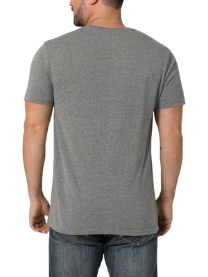 WRANGLER JEANS Shirts Wrangler Men's Graphite Heather Mexican Flag Short Sleeve T-Shirt 112336210