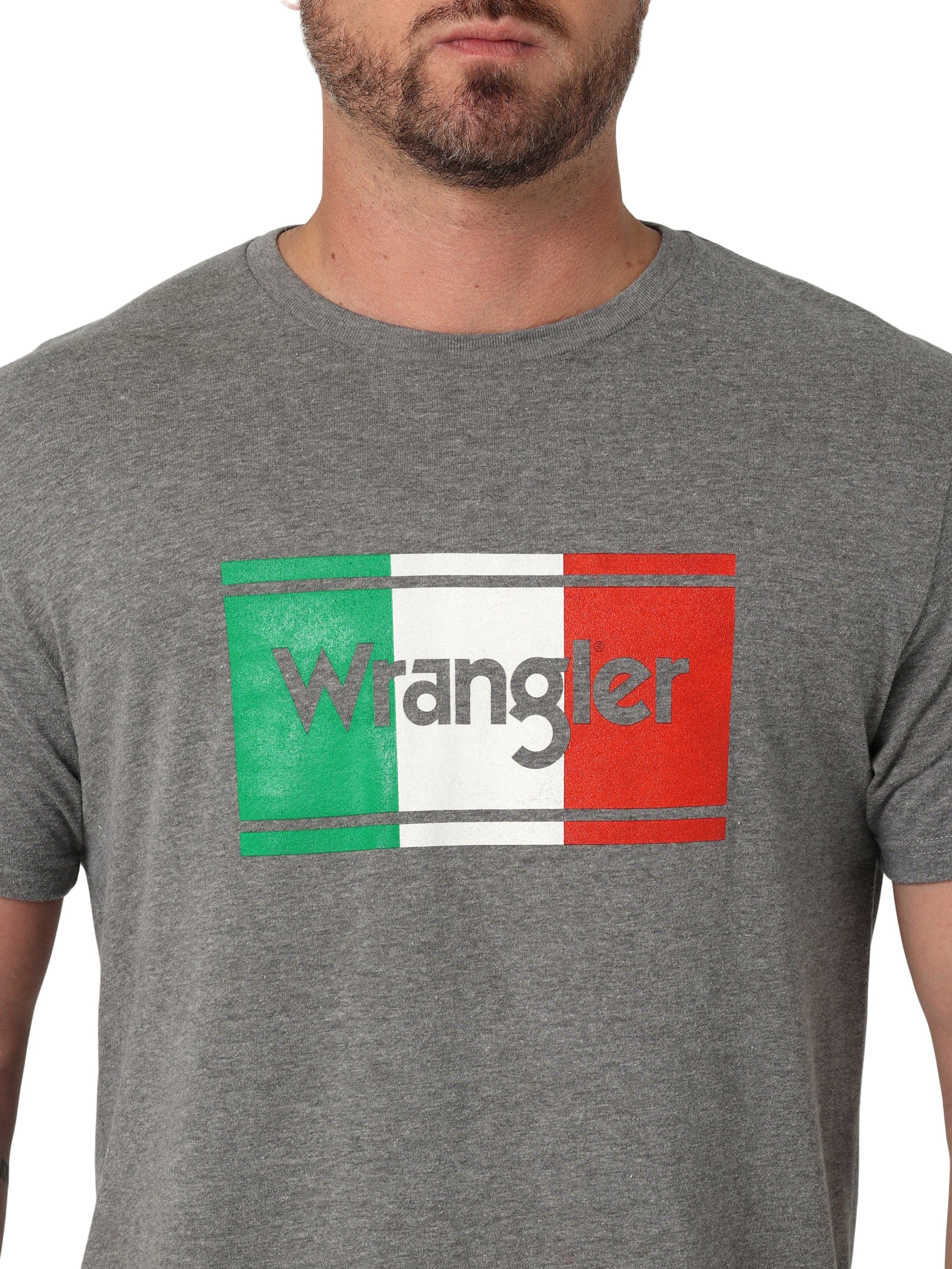 Wrangler Men's Mexi Logo Black Long Sleeve Shirt Black S at