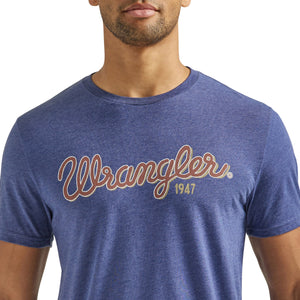 WRANGLER JEANS Shirts Wrangler Men's Looped Logo Denim Heather T-Shirt 112339558
