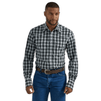 WRANGLER JEANS Shirts Wrangler Men's Plaid Long Sleeve Western Shirt 112330341