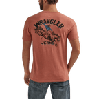 WRANGLER JEANS Shirts Wrangler Men's Redwood Heather Bronco Graphic T-Shirt 112344157