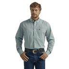 WRANGLER JEANS Shirts Wrangler Men's Sea Circle Relaxed Fit Long Sleeve Snap Western Shirt 112327835