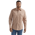 WRANGLER JEANS Shirts Wrangler Men's Silver Edition Copper Print Long Sleeve Western Shirt 112324690