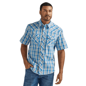 WRANGLER JEANS Shirts Wrangler Men's Slim Fit Short Sleeve Snap Shirt 112326469