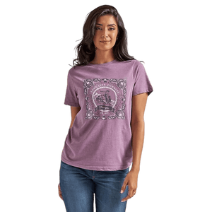 WRANGLER JEANS Shirts Wrangler Women's Plum Bandana Regular Fit Western Graphic Tee 112339512