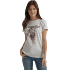WRANGLER JEANS Shirts Wrangler Women's Year Round Marshmallow Heather Graphic T-Shirt 112344166