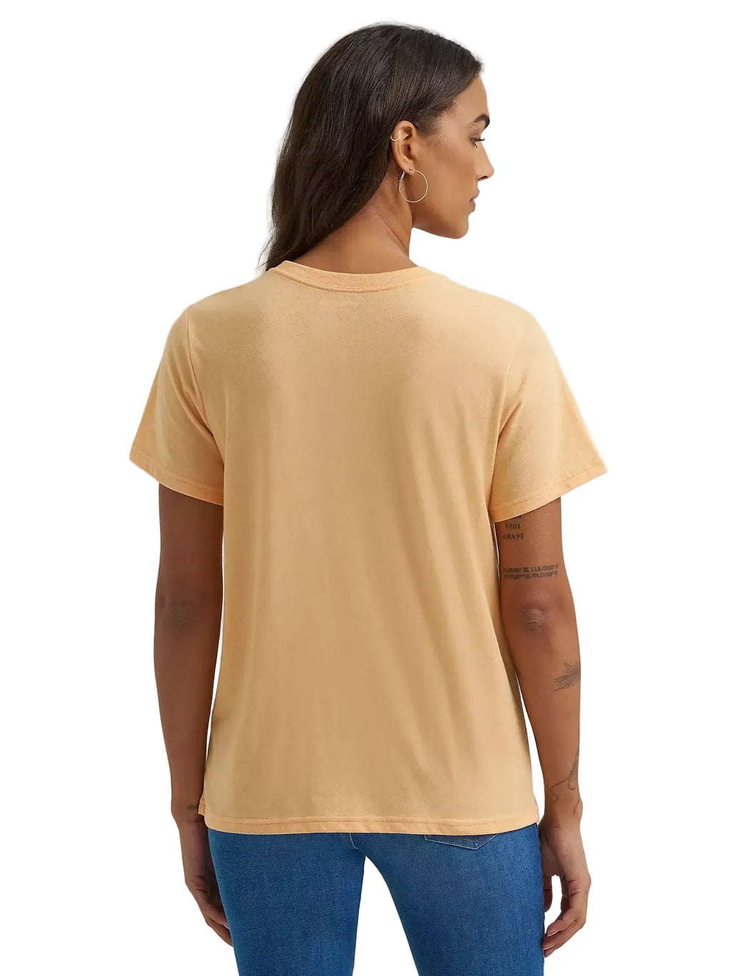 WRANGLER JEANS T-Shirt Wrangler Women's Apricot Wash Cactus Floral T-Shirt 112372969