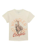 WRANGLER JEANS T-Shirt Wrangler Women's Egret Faded Cowgirl Retro T-Shirt 112372986