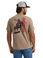 WRANGLER JEANS T-Shirts Wrangler Men's Desert Taupe Star Spangled Rodeo T-Shirt 112372938