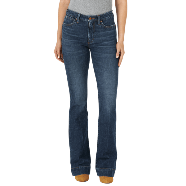 Wrangler Women's Retro Sara Green High Rise Trouser Jeans 11MPEPS