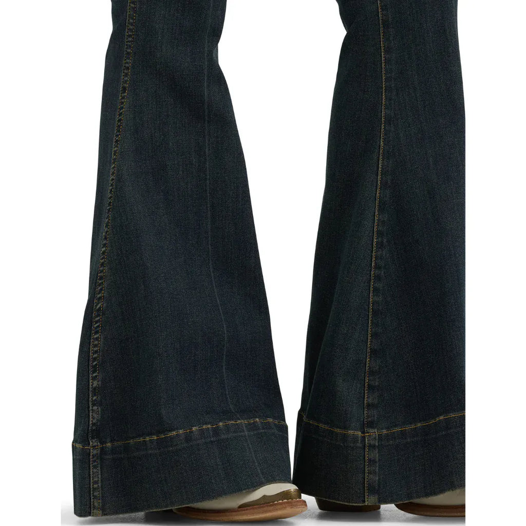 WRANGLER Jeans Wrangler X Lainey Wilson Women's Pintuck Pull On Bell Bottom Jeans 112382900