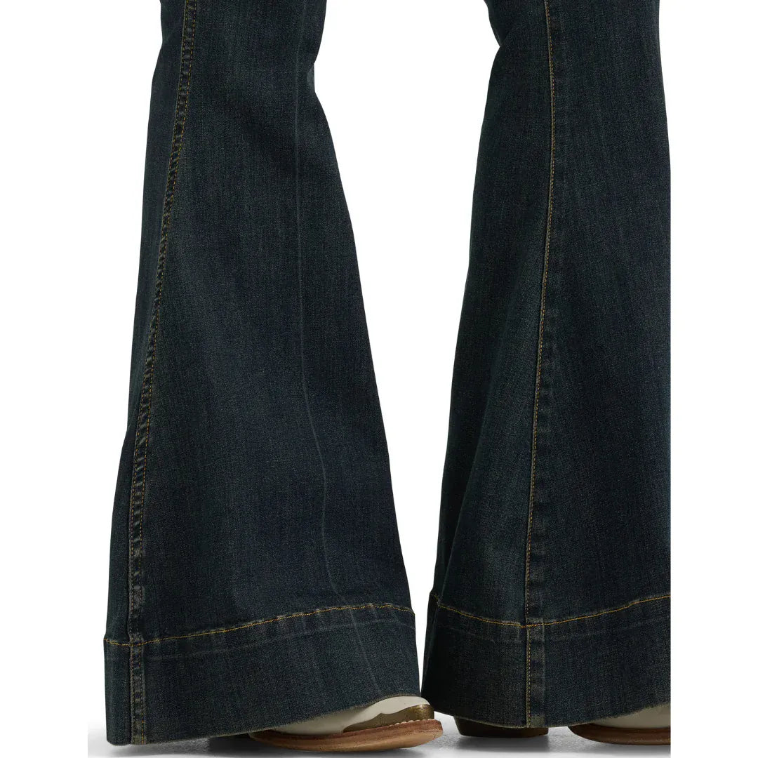 WRANGLER Jeans Wrangler X Lainey Wilson Women's Pintuck Pull On Bell Bottom Jeans 112382900