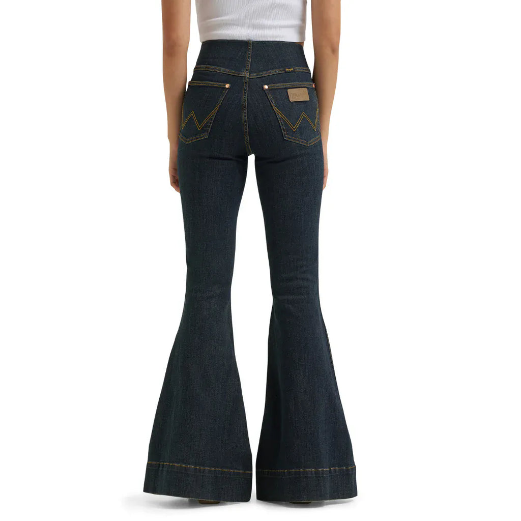 WRANGLER Jeans Wrangler X Lainey Wilson Women's Pintuck Pull On Bell Bottom Jeans 112382900