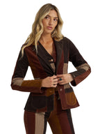 WRANGLER Ladies - Outerwear - Jacket Wrangler X Lainey Wilson Corduroy Patchwork Blazer 112370395