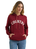 WRANGLER Outerwear Wrangler Women's Pomegranate Country Applique Pullover Hoodie 112380252