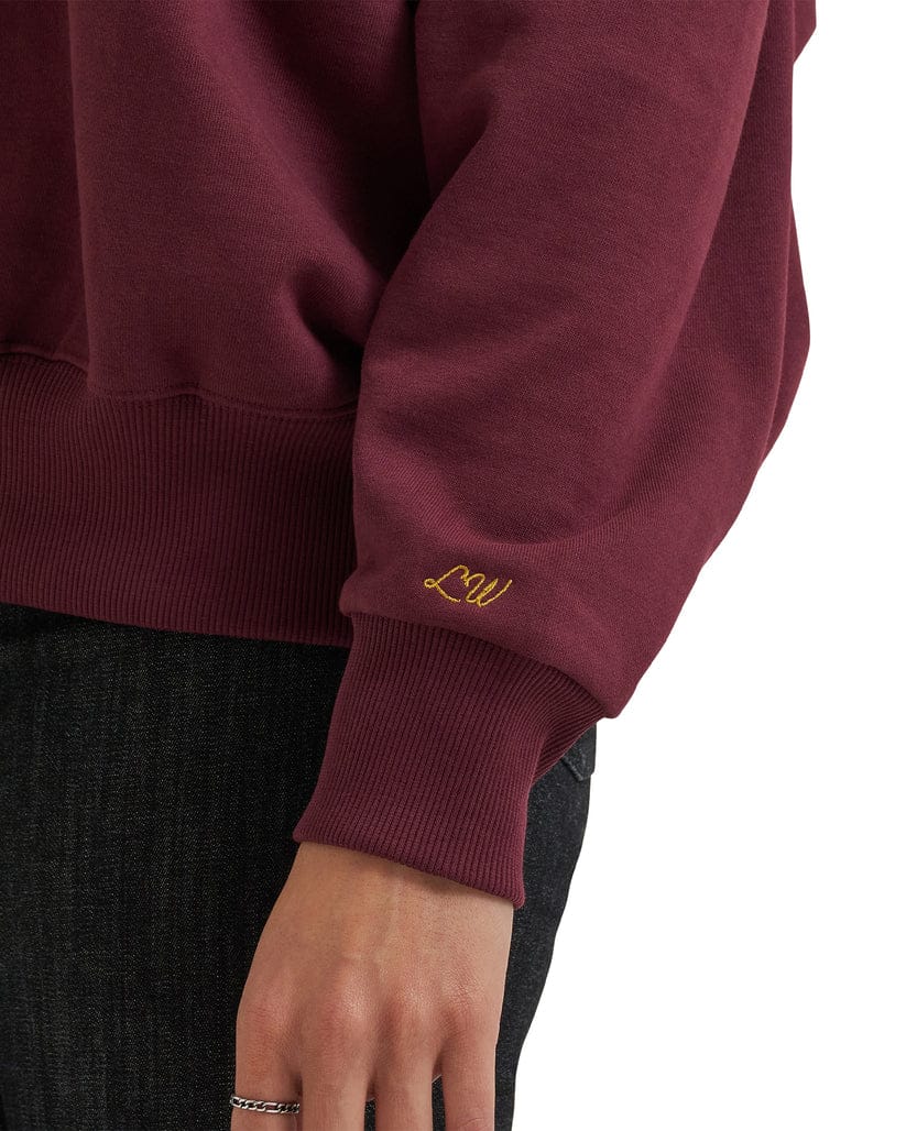 WRANGLER Outerwear Wrangler X Lainey Wilson Burgundy Rodeo Nights Sweatshirt 112382793