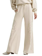 WRANGLER Pants Wrangler X Lainey Wilson Cocoa Creme Cowboy Sweatpants 112375657