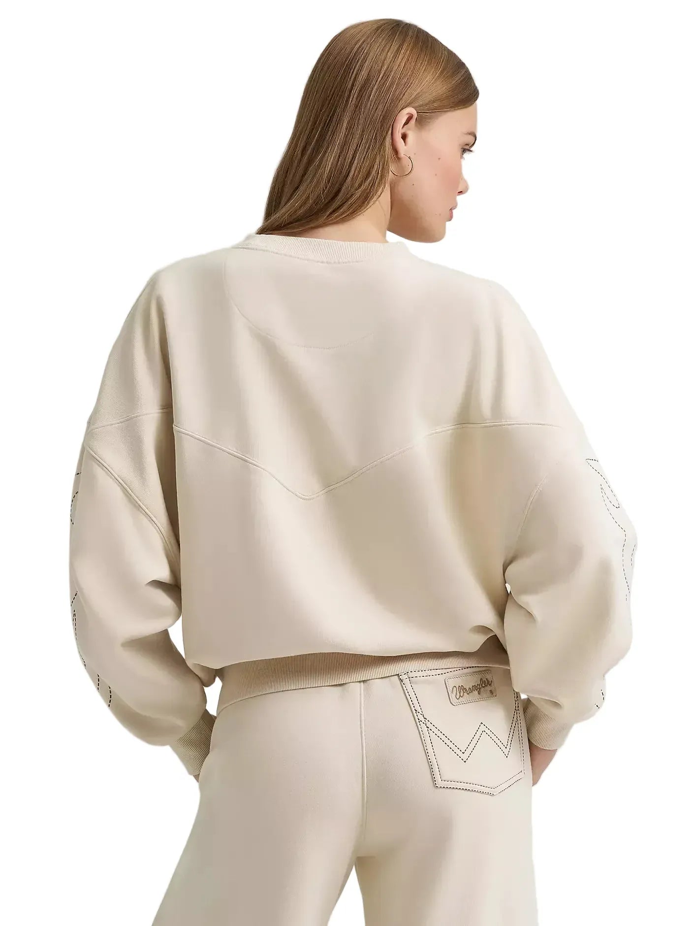 WRANGLER Pants Wrangler X Lainey Wilson Cocoa Creme Cowboy Sweatpants 112375657