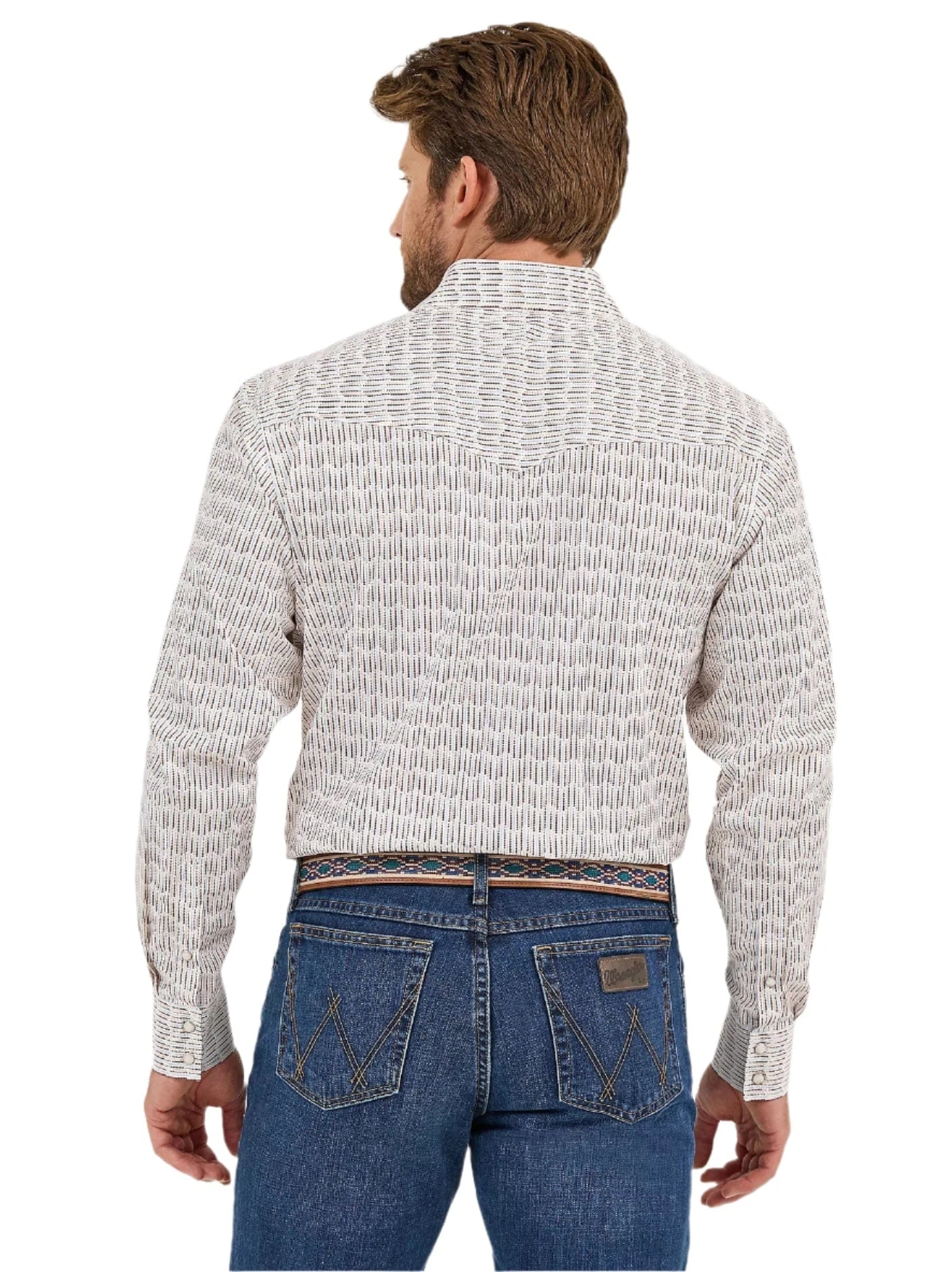 WRANGLER Shirts Wrangler Men's 20X Advanced Comfort Long Sleeve Two Pocket Western Snap Shirt 112359548