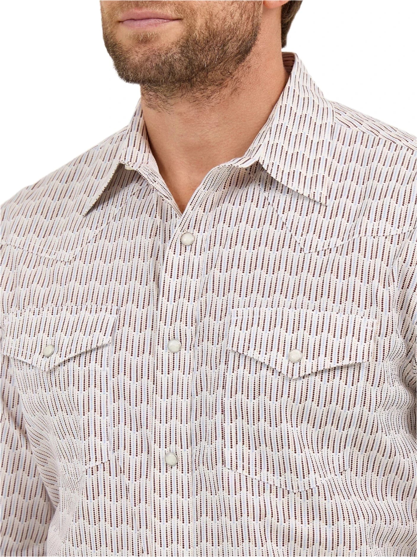 WRANGLER Shirts Wrangler Men's 20X Advanced Comfort Long Sleeve Two Pocket Western Snap Shirt 112359548