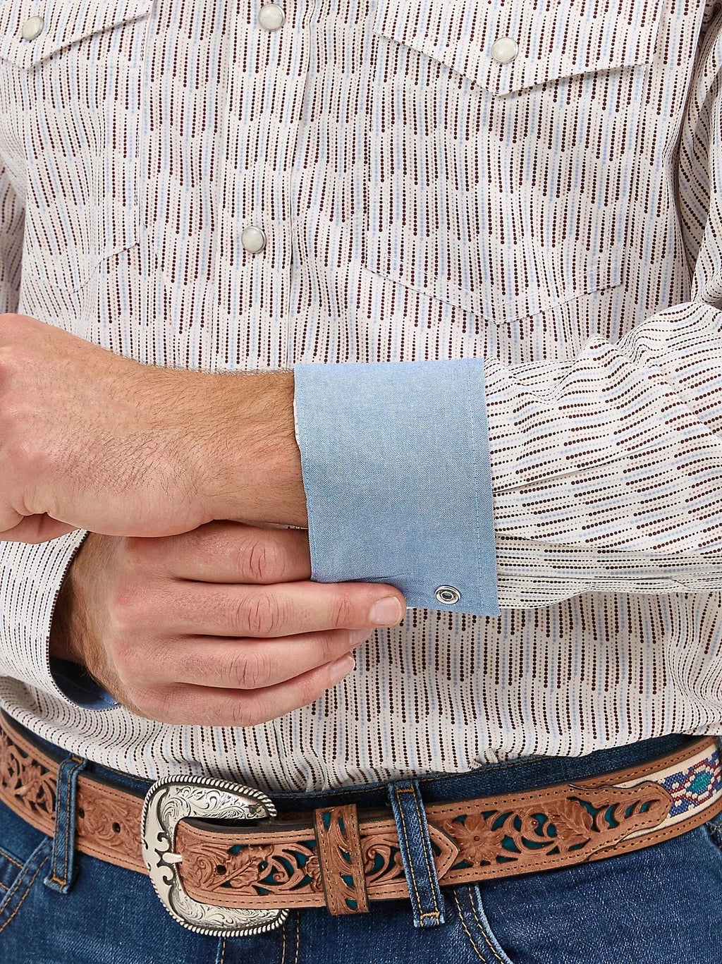 WRANGLER Shirts Wrangler Men's 20X Advanced Comfort Long Sleeve Two Pocket Western Snap Shirt 112359548