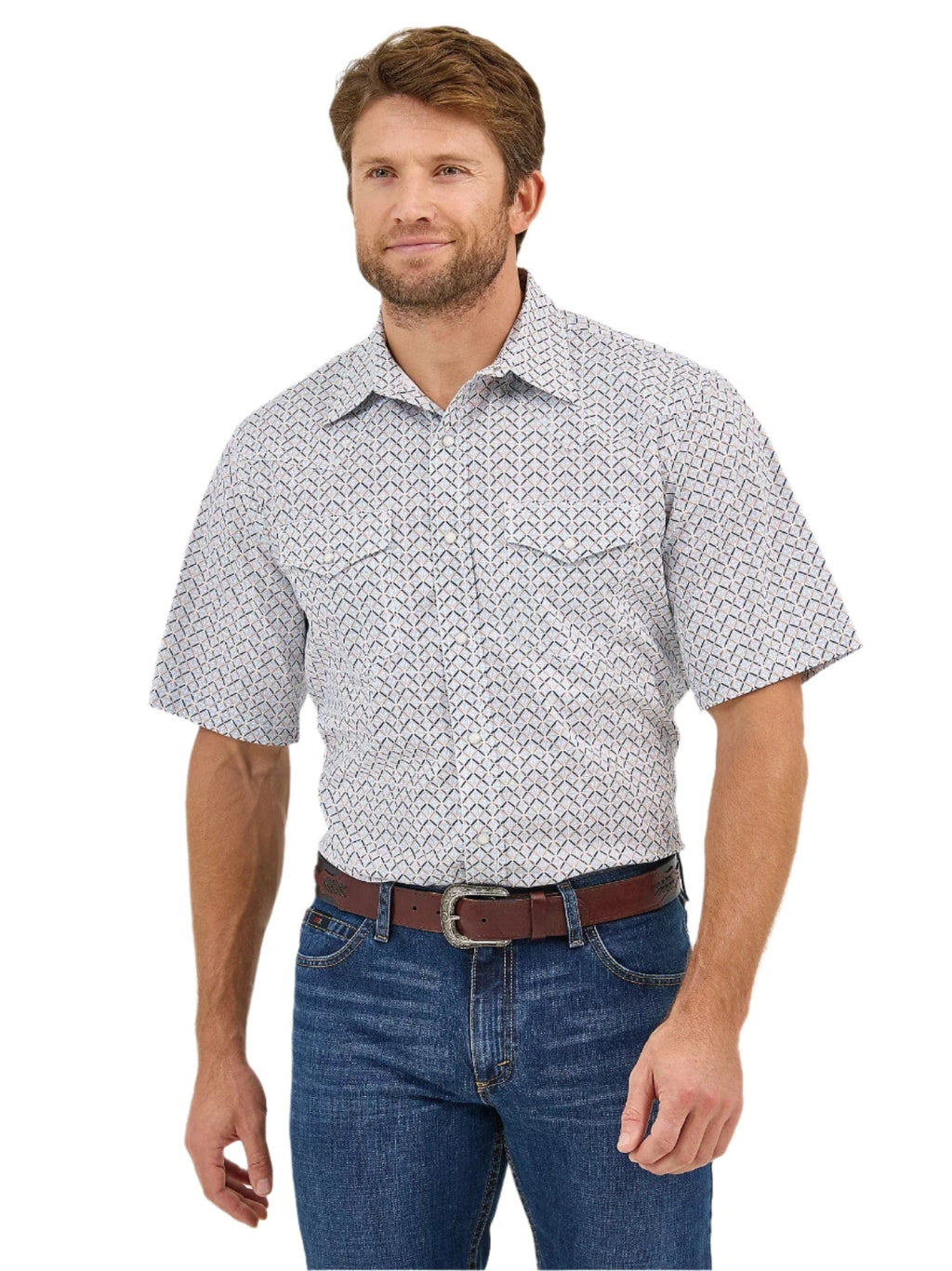 WRANGLER Shirts Wrangler Men's 20X Competition Short Sleeve Western Snap Shirt 112359573