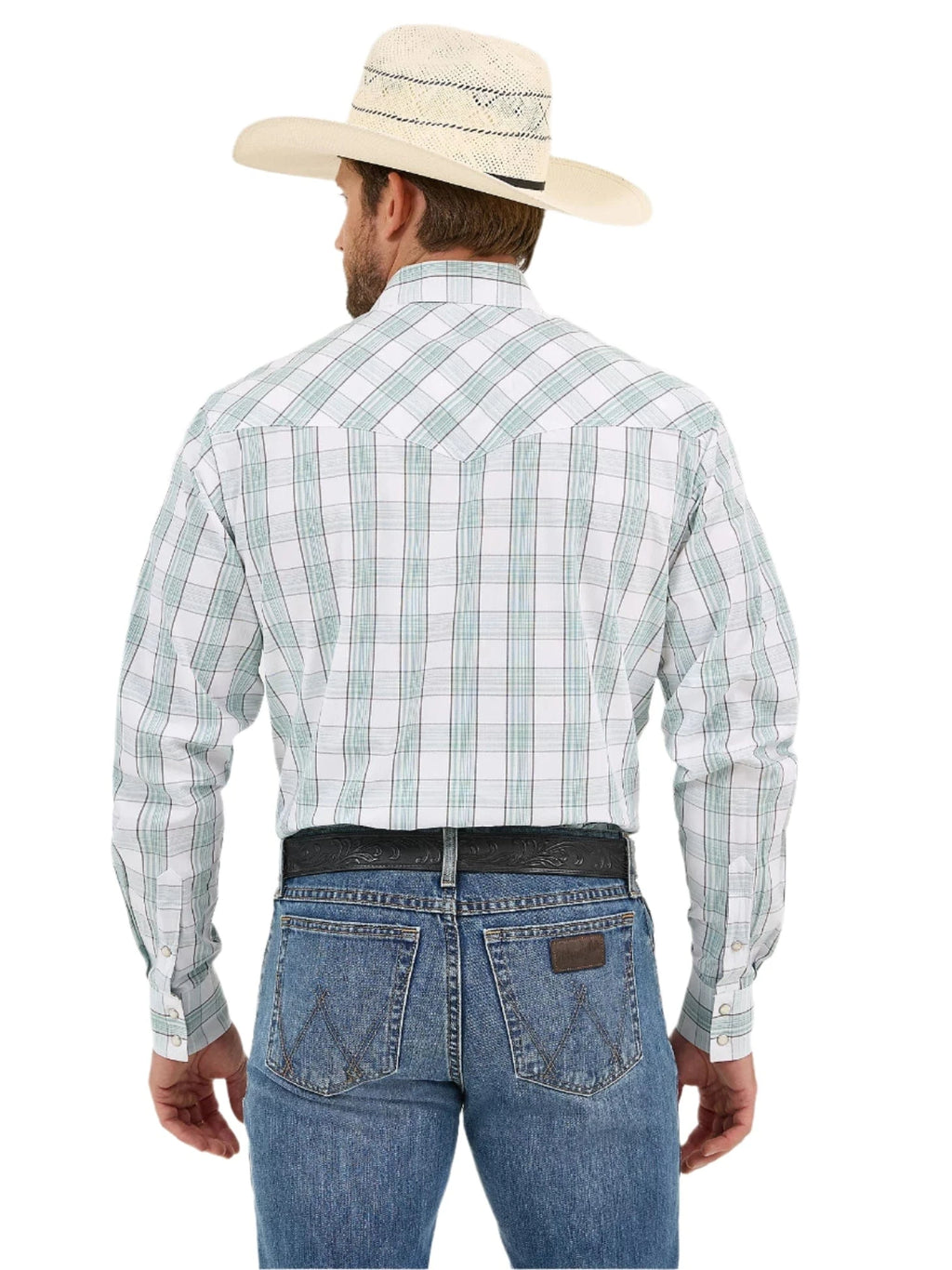 WRANGLER Shirts Wrangler Men's Advanced Comfort Long Sleeve Two Pocket Western Snap Shirt 112359549