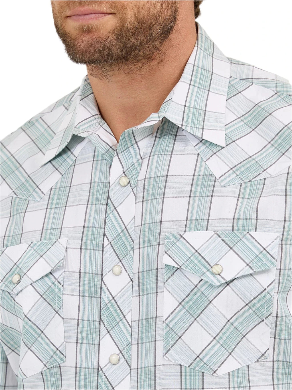 WRANGLER Shirts Wrangler Men's Advanced Comfort Long Sleeve Two Pocket Western Snap Shirt 112359549